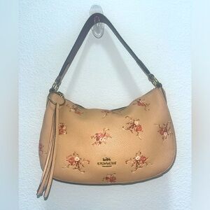 COACH Women's Floral Print Leather Sutton under arm tote bag/shoulder bag